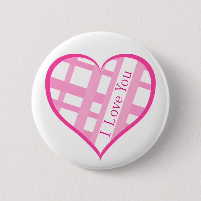 Liebe des Valentine-I Sie Herz Button (Vorderseite)