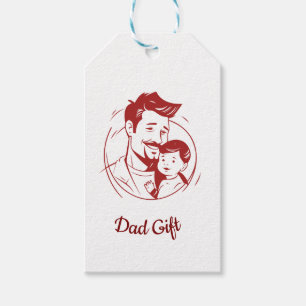Liebe des Vaters - Vater & Baby Embrace Silhouette Geschenkanhänger