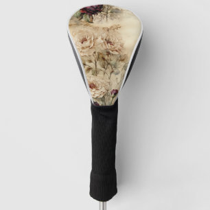 Liebe des Vintagen Pergaments mit Blume (7) Golf Headcover