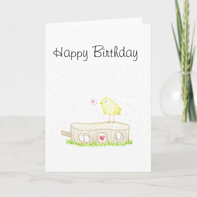 Liebe des Wald I, die Sie kritzeln Karte (Vorderseite)