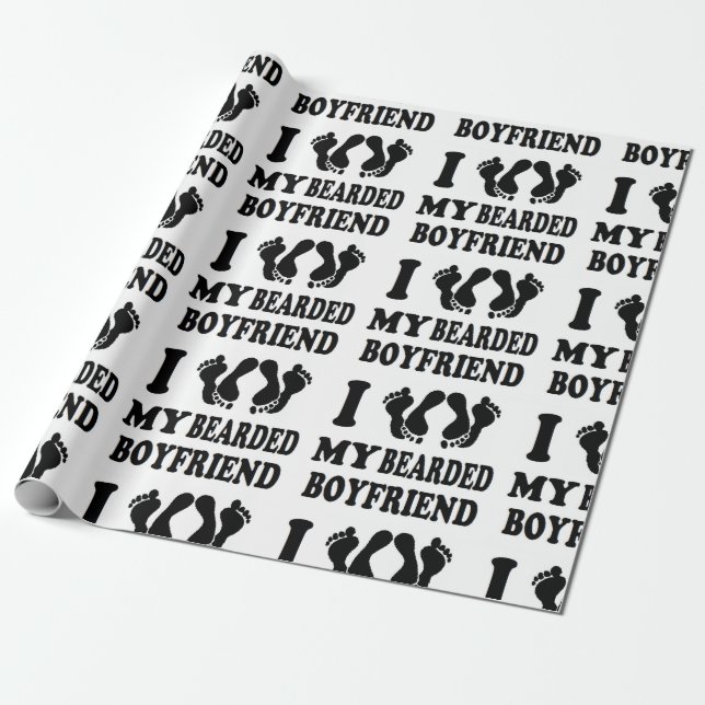 Liebe des Weihnachten I mein bärtiger Freund Geschenkpapier (Ungerollt)