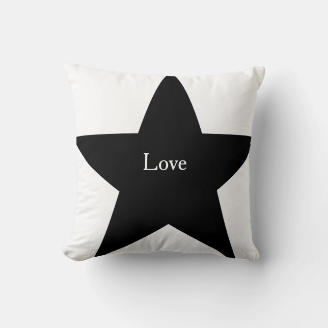 Liebe Design Black & Star Trow Kissen Cushions (Vorderseite)