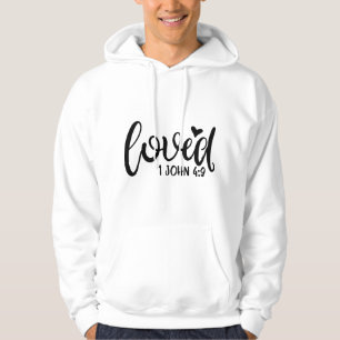 Liebe-Design mit einem Wort liebt darauf Hoodie
