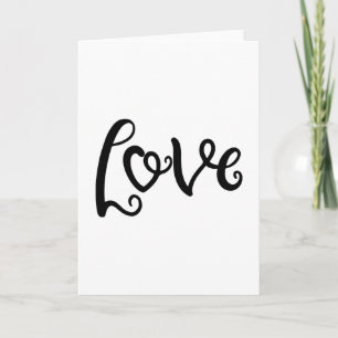 Liebe-Design mit einer Word-Liebe Karte