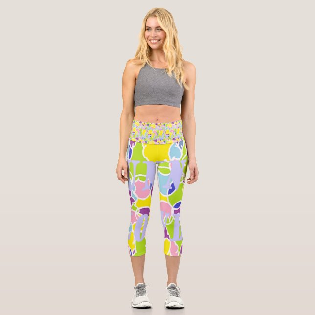 Liebe-DESIGN-OSTFARBE Capri Leggings (Vorderseite)