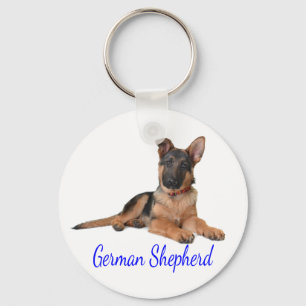 Liebe Deutsche Schäferhund-Welpen-Hund-Schlüsselan Schlüsselanhänger