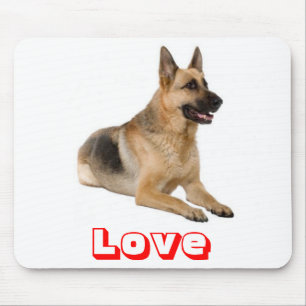 Liebe Deutscher Schäferhund Welpe Mauspad
