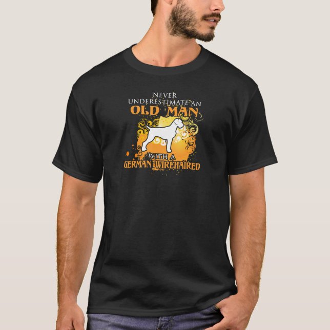 Liebe Deutsches Drahthaar Pointer Funny Geschenk T-Shirt (Vorderseite)