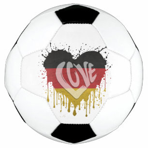 Liebe Deutschland Flagge Fußball