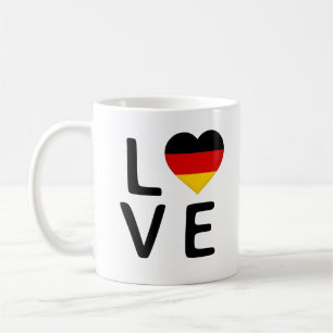 Liebe - Deutschland-Flagge Kaffeetasse