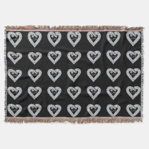Liebe Diamond Heart Throw Blanket Decke
