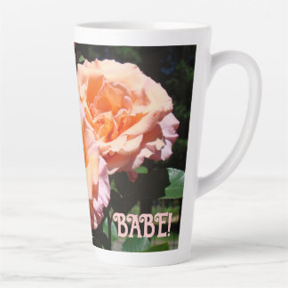 Liebe dich BABE! Kaffeetassen Rosa Pfingstrosen Milchtasse