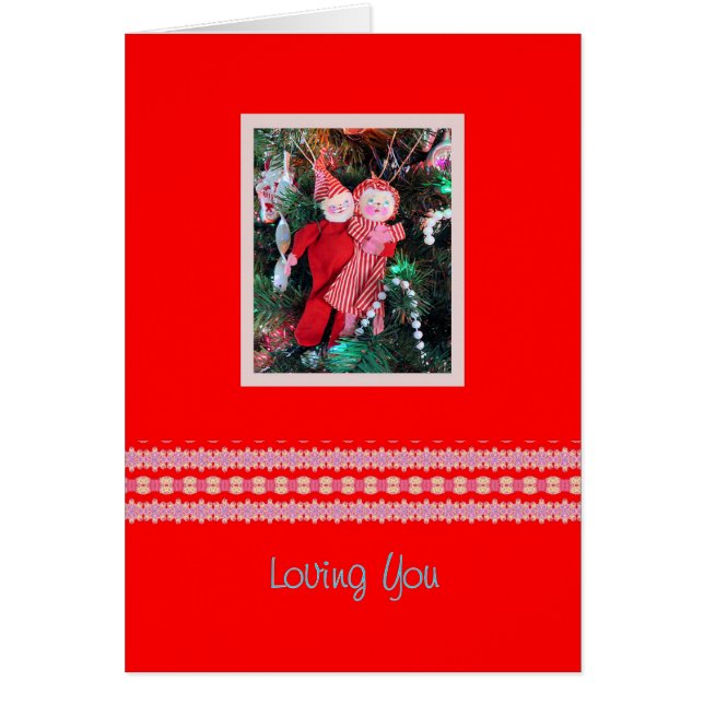 Liebe dich bei Weihnachten Card (Vorne)