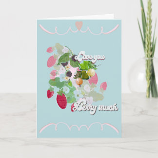 Liebe dich Berry sehr Karte