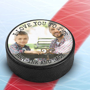 Liebe dich bis zum Brr-ink und zurück Foto Lustig Eishockey Puck