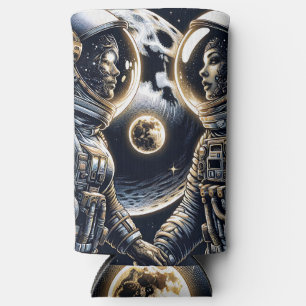 Liebe dich bis zum Mond und zurück Astronauten Selters Dosenkühler
