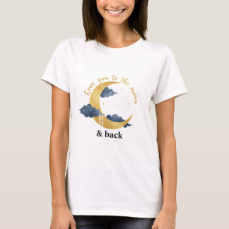 Liebe dich bis zum Mond und zurück Himmelsgold Boh T-Shirt