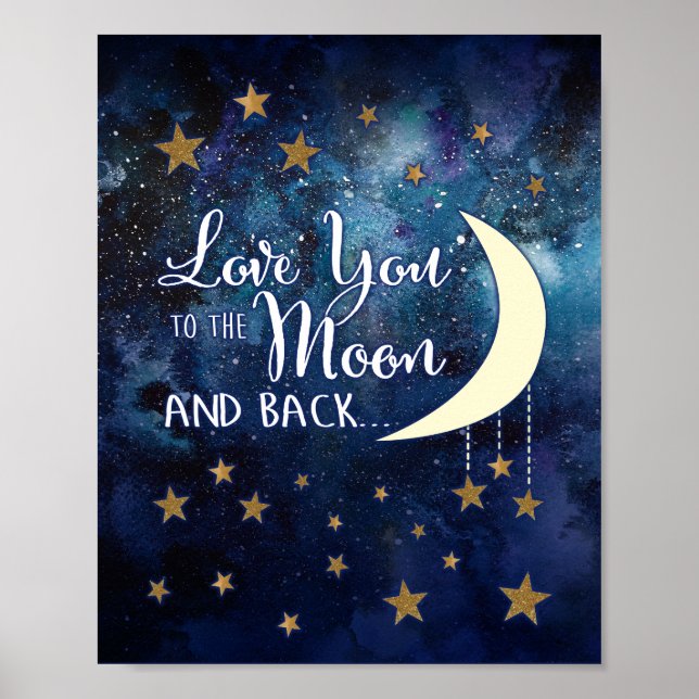 Liebe dich bis zum Mond und zurück Poster (Vorne)