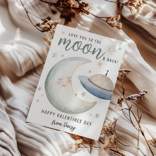 Liebe dich bis zum Mond und zurück Valentinstag Einladung