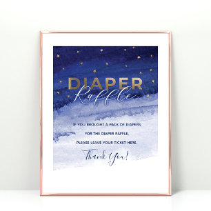Liebe dich bis zum Mond und zurück Windel-Raffle-S Poster