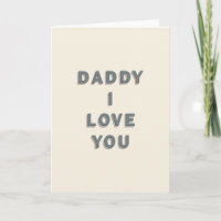 Liebe dich Daddy Schiefer Kunstkarte