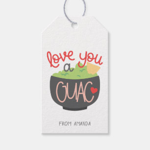 Liebe dich ein Guac Valentinstag Geschenkanhänger