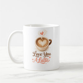 Liebe dich ein Latte – Süße Kaffee Valentins Tasse