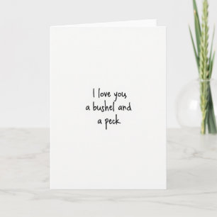 Liebe Dich Ein Scheffel Und Ein Maulwurf Kart Karte