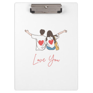 ❤️ Liebe dich für immer - Klemmbretter