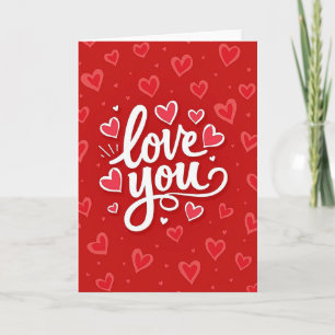 Liebe dich Grafik Kunstkarte Karte