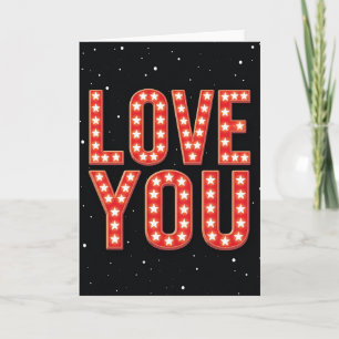 Liebe dich Grußkarte Karte