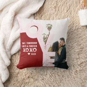 Liebe dich immer und ewig   Paar-Foto   Kissen