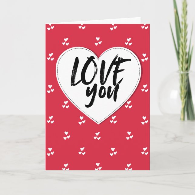 Liebe dich karte (Vorderseite)
