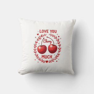 Liebe dich Kirsche sehr Kissen