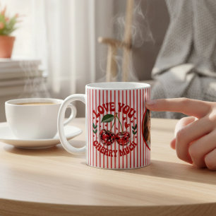 Liebe dich Kirsche Viel Disco-Kugel-Kirsche Foto Kaffeetasse