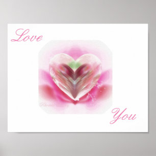 Liebe dich Kunstwerk Poster