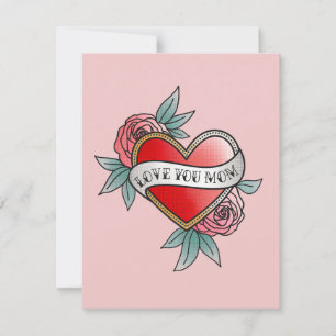 Liebe dich Mama Feiertagskarte