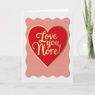 Liebe dich mehr Herz Karte