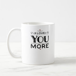 Liebe dich mehr künstlerischer Designstil Kaffeetasse