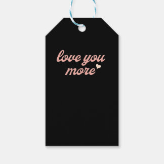 Liebe dich mehr künstlerisches Design Geschenkanhänger