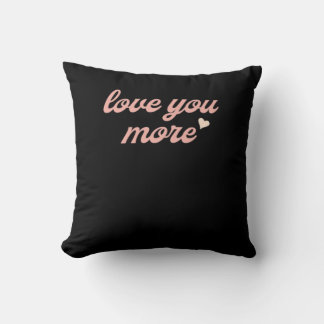 Liebe dich mehr künstlerisches Design Kissen