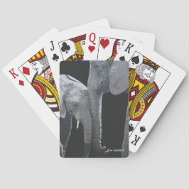 Liebe dich mehr, Original-Kunst Elefant Spielkarten