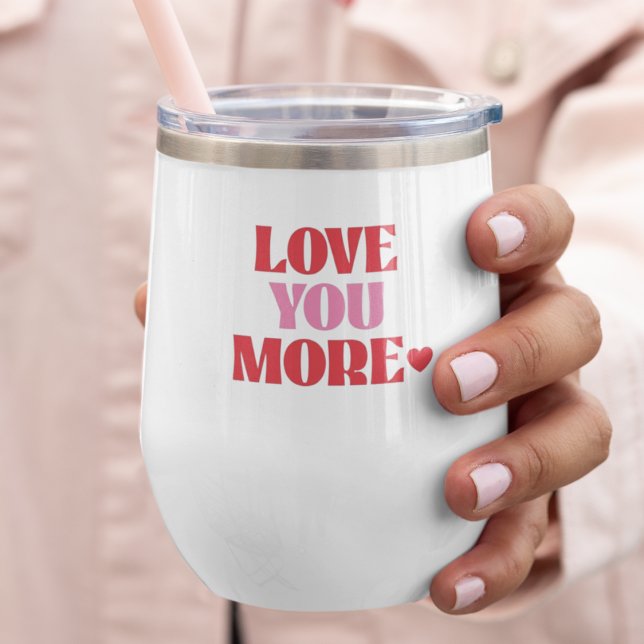 Liebe dich mehr Pink & Rot Valentinstag (Von Creator hochgeladen)