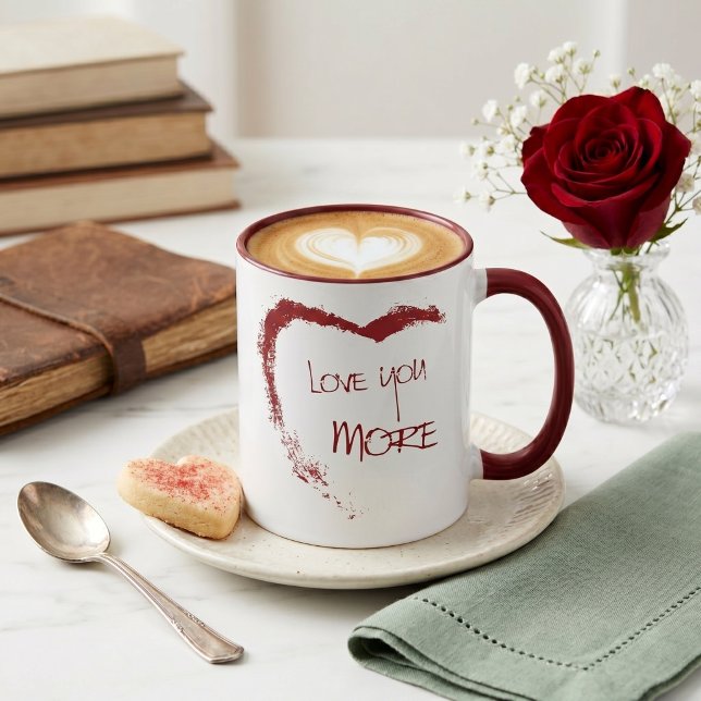 Liebe dich mehr tasse (Von Creator hochgeladen)