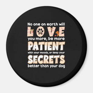 Liebe dich mehr Tierrettung Tierliebhaber Design  Magnet