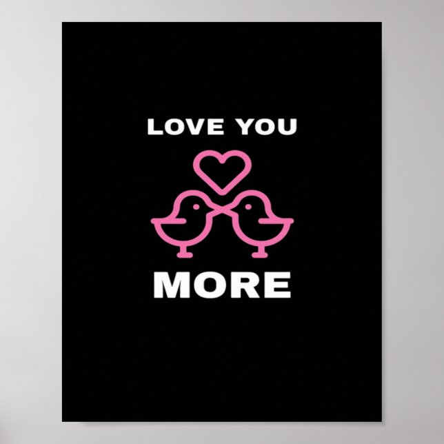 Liebe dich mehr Zeitloser Klassiker  Poster (Vorne)