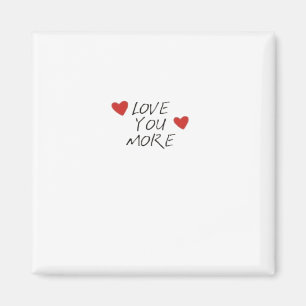 Liebe dich mehr Zitat Minimal Design Magnet
