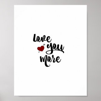 Liebe dich mehr Zitat Moderne Ästhetik Poster