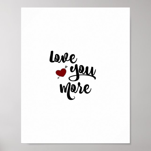 Liebe dich mehr Zitat Moderne Ästhetik Poster (Vorne)