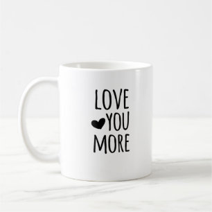 Liebe dich mehr Zitat Zeitloser klassischer Stil Kaffeetasse